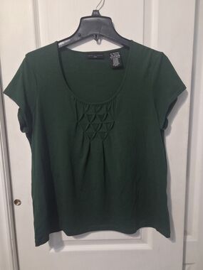 Apostrophe Size 16 Women’s Dark Green Short Sleeve Scoop Neck Top